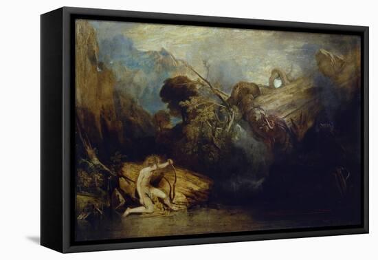 Apollo and Python-J. M. W. Turner-Framed Stretched Canvas