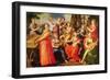 Apollo and the Muses (Oil on Wood)-Maarten de Vos-Framed Giclee Print