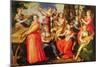 Apollo and the Muses (Oil on Wood)-Maarten de Vos-Mounted Giclee Print