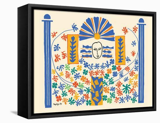 Apollo (Apollon) - Artist Model for a Ceramic Tile Mural - Vintage Illustration, 1953-Henri Matisse-Framed Stretched Canvas