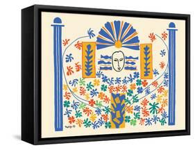 Apollo (Apollon) - Artist Model for a Ceramic Tile Mural - Vintage Illustration, 1953-Henri Matisse-Framed Stretched Canvas