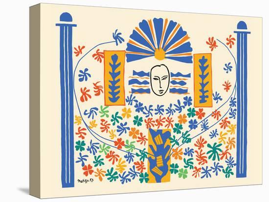 Apollo (Apollon) - Artist Model for a Ceramic Tile Mural - Vintage Illustration, 1953-Henri Matisse-Stretched Canvas