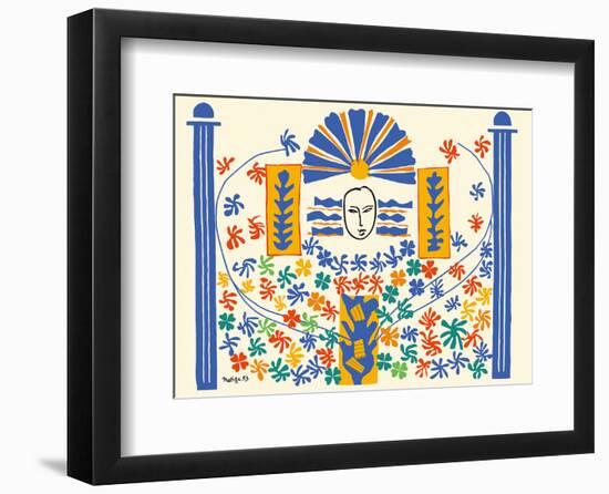 Apollo (Apollon) - Artist Model for a Ceramic Tile Mural-Henri Matisse-Framed Art Print