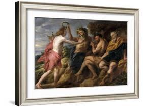 Apollo as a Winner About Pan, Ca. 1637-Jacob Jordaens-Framed Giclee Print