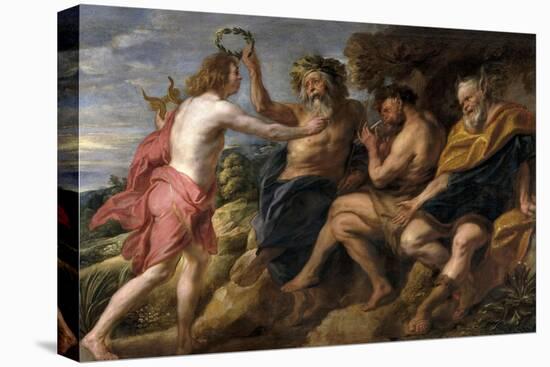 Apollo as a Winner About Pan, Ca. 1637-Jacob Jordaens-Stretched Canvas