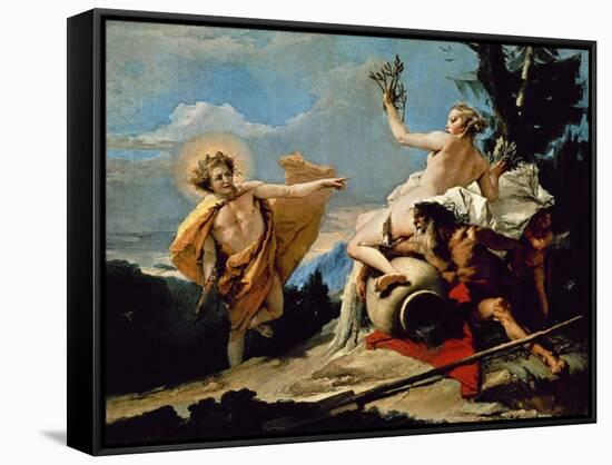 Apollo Chasing Daphne-Giovanni Battista Tiepolo-Framed Stretched Canvas