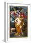 Apollo Crown by Minerve, 1668 (Oil on Canvas)-Noel Coypel-Framed Giclee Print