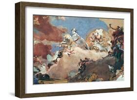 Apollo in His Sun Chariot Driving Beatrice I to Frederick I Barbarossa-Giovanni Battista Tiepolo-Framed Giclee Print