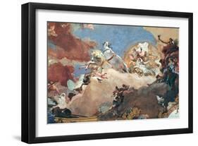 Apollo in His Sun Chariot Driving Beatrice I to Frederick I Barbarossa-Giovanni Battista Tiepolo-Framed Giclee Print