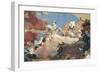 Apollo in His Sun Chariot Driving Beatrice I to Frederick I Barbarossa-Giovanni Battista Tiepolo-Framed Giclee Print