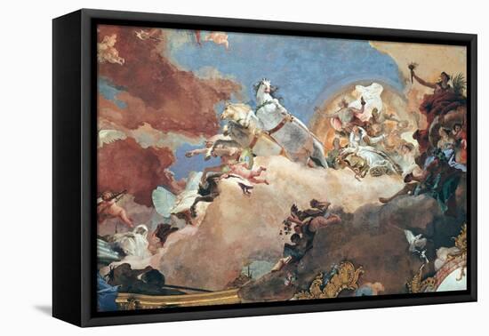 Apollo in His Sun Chariot Driving Beatrice I to Frederick I Barbarossa-Giovanni Battista Tiepolo-Framed Stretched Canvas