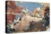Apollo in His Sun Chariot Driving Beatrice I to Frederick I Barbarossa-Giovanni Battista Tiepolo-Stretched Canvas