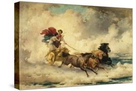 Apollo in the Chariot of the Sun-Frederik Arthur Bridgman-Stretched Canvas