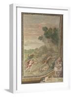 Apollo Killing the Cyclops (Fresco from Villa Aldobrandin), 1617-1618-Domenichino-Framed Giclee Print