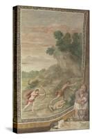Apollo Killing the Cyclops (Fresco from Villa Aldobrandin), 1617-1618-Domenichino-Stretched Canvas