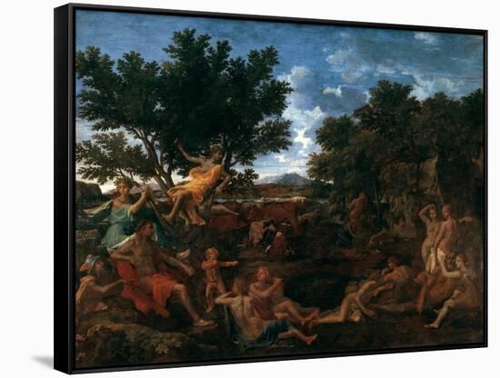 Apollo, Lover of Daphne, C1664-Nicolas Poussin-Framed Stretched Canvas