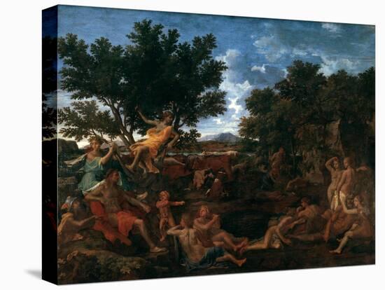 Apollo, Lover of Daphne, C1664-Nicolas Poussin-Stretched Canvas