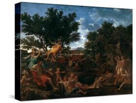 Apollo, Lover of Daphne, C1664-Nicolas Poussin-Stretched Canvas