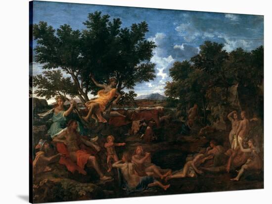 Apollo, Lover of Daphne, C1664-Nicolas Poussin-Stretched Canvas
