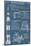 Apollo Missions - Blueprint Poster-null-Mounted Poster