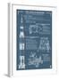 Apollo Missions - Blueprint Poster-Lantern Press-Framed Art Print