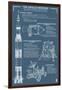 Apollo Missions - Blueprint Poster-Lantern Press-Framed Art Print