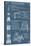 Apollo Missions - Blueprint Poster-Lantern Press-Stretched Canvas