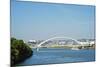 Apollo Most Bridge, Bratislava Castle, Danube River, Bratislava, Slovakia, Europe-Christian Kober-Mounted Photographic Print