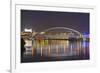 Apollo Most Bridge, Bratislava Castle, Danube River, Bratislava, Slovakia, Europe-Christian Kober-Framed Photographic Print