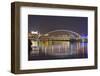 Apollo Most Bridge, Bratislava Castle, Danube River, Bratislava, Slovakia, Europe-Christian Kober-Framed Photographic Print