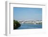 Apollo Most Bridge, Bratislava Castle, Danube River, Bratislava, Slovakia, Europe-Christian Kober-Framed Photographic Print