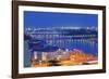 Apollo Most Bridge, Danube River, Bratislava, Slovakia, Europe-Christian Kober-Framed Photographic Print