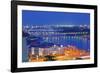 Apollo Most Bridge, Danube River, Bratislava, Slovakia, Europe-Christian Kober-Framed Photographic Print