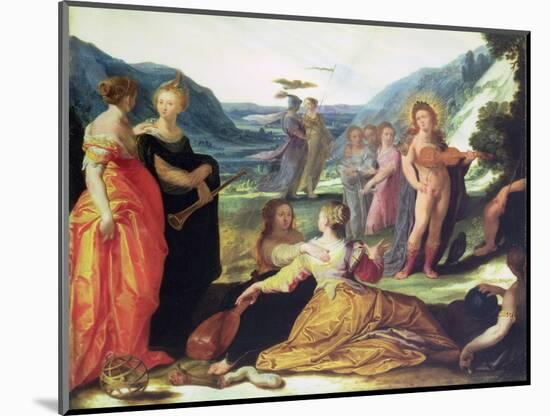 Apollo, Pallas and the Muses, 16th Century-Bartholomaeus Spranger-Mounted Giclee Print