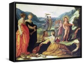 Apollo, Pallas and the Muses, 16th Century-Bartholomaeus Spranger-Framed Stretched Canvas