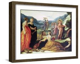 Apollo, Pallas and the Muses, 16th Century-Bartholomaeus Spranger-Framed Giclee Print