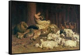 Apollo Playing the Lute-Briton Rivière-Framed Stretched Canvas