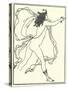 Apollo Pursuing Daphne, 1896-Aubrey Beardsley-Stretched Canvas