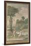 Apollo Pursuing Daphne (Fresco from Villa Aldobrandin), 1617-1618-Domenichino-Framed Giclee Print