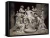 Apollo Served by the Nymphs-François Girardon-Framed Stretched Canvas