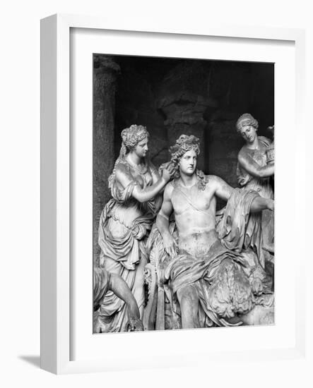 Apollo Tended by the Nymphs in the Grove of the Baths of Apollo-François Girardon-Framed Giclee Print