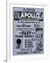 Apollo Theatre Ad: Soul Brothers, Isley Brothers, Dionne Warwick, Five Royales, Charades, Carletons-null-Framed Art Print