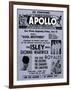 Apollo Theatre Ad: Soul Brothers, Isley Brothers, Dionne Warwick, Five Royales, Charades, Carletons-null-Framed Art Print