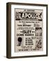 Apollo Theatre Ad: Soul Brothers, Isley Brothers, Dionne Warwick, Five Royales, Charades, Carletons-null-Framed Art Print