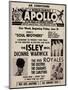 Apollo Theatre Ad: Soul Brothers, Isley Brothers, Dionne Warwick, Five Royales, Charades, Carletons-null-Mounted Art Print