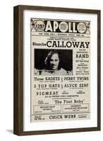 Apollo Theatre: Blanche Calloway and Band, Three Kadets, Perry Twins, 5 Top Hats and More-null-Framed Art Print