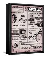 Apollo Theatre: Earl Hines, Louis Armstrong, Ella Fitzgerald, Fletcher Henderson and More-null-Framed Stretched Canvas