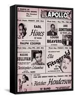 Apollo Theatre: Earl Hines, Louis Armstrong, Ella Fitzgerald, Fletcher Henderson and More-null-Framed Stretched Canvas