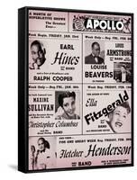 Apollo Theatre: Earl Hines, Louis Armstrong, Ella Fitzgerald, Fletcher Henderson and More-null-Framed Stretched Canvas