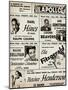 Apollo Theatre: Earl Hines, Louis Armstrong, Ella Fitzgerald, Fletcher Henderson and More-null-Mounted Premium Giclee Print